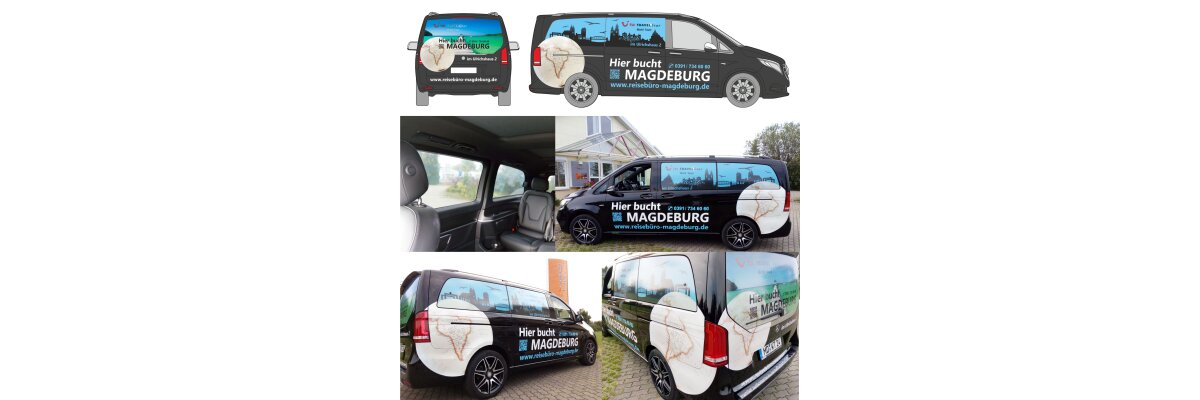 Eine neue Fahrzeugbeschriftung für das www.reisebüro-magdeburg.de - Eine neue Fahrzeugbeschriftung für das www.reisebüro-magdeburg.de