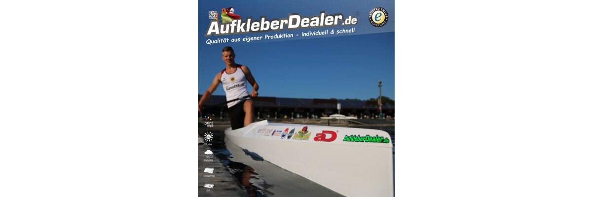 Felix Gebhardt... und der Kanurennsport. - Felix Gebhardt, Kanurennsport, Aufkleber für Kanus, Kajak, Vereinsaufkleber