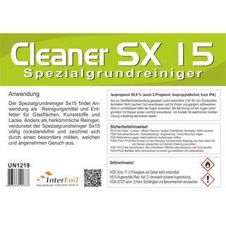 CLEANER SX15 - Spezialreiniger 250 ml Spr&uuml;hflasche